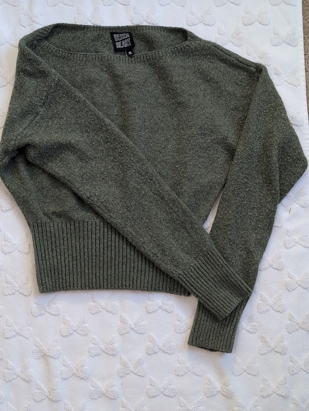 Urban Behavior Olive Green Crewneck Sweater